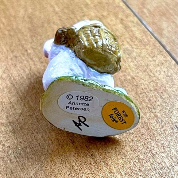 RARE & RETIRED Wee Forest Folk Easter Bunny NWT & Box - Picture 5 of 5